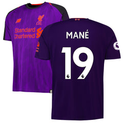 Sadio Mane Liverpool 2018/19 Away Player Jersey – Purple