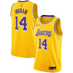 Brandon Ingram Los Angeles Lakers Gold Swingman Jersey 2018 - 2019