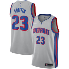 Blake Griffin Detroit Pistons Silver Swingman Jersey 2018 - 2019