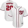 Image of Daniel Murphy Washington Nationals Majestic Home Cool Base Player Jersey - White