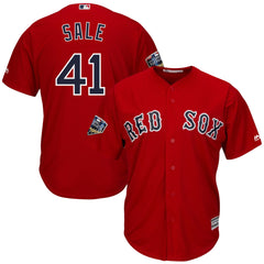 Chris Sale Boston Red Sox Majestic 2018 World Series Cool Base Player Jersey – Scarlet