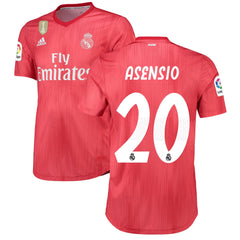 Marco Asensio Real Madrid 2018/19 Third Player Jersey – Red