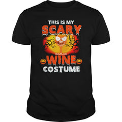 THIS IS MY SCARY WINE COSTUME T SHIRT HALLOWEEN COSTUME GIFT