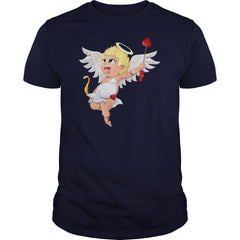 smilecupidwingsheartbow  Kids TShirt