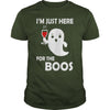 Image of I'm Just Here For The Boos - Halloween Wine Shirt