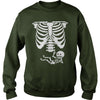 Image of Baby Skeleton Ribs Halloween Maternity Pregnant T-shirt