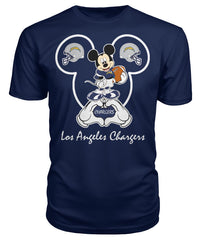 Los Angeles Chargers - Cute Mickey Mouse T-shirt