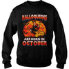 Image of HALLOQUEEN ARE BORN IN OCTOBER T SHIRT