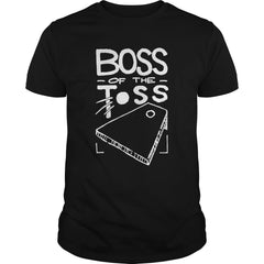 BOSS OF THE TOSS CORNHOLE GAME CHAMP T-SHIRT