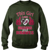 Image of Girl Loves Falcons And Braves TShirt