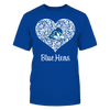 Image of Lace Heart Logo - Delaware Blue Hens
