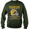 Image of packers girl with three side