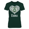 Image of Colorado State Rams - Lace Heart Logo