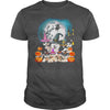 Image of SIBERIAN HUSKY T SHIRT HAPPY HALLOWEEN SHIRT