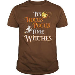 HALLOWEEN WITCH SHIRT-IT'S HOCUS POCUS TIME WITCHES TSHIRT