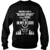 Image of Hunting - It is a sport that is in my blood tee T-Shirt_1