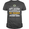 Image of happy birthay with packers