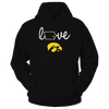 Image of Iowa Hawkeyes - Love With State Outline
