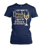 Image of San Francisco 49ers I Just Want To Drink Wine And Watch My 49ers Beat Your Team's Ass Apparel 2018