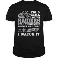 yes  im a girl i watch raiders