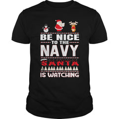 Be Nice To The Navy Santa Is Watching Christmas
