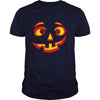 Image of Funny creepy silly PUMPKIN LANTERN FACE Halloween t-shirt