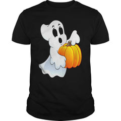 Happy Halloween Ghost and Pumpkin