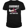 Image of Cardinals Just Hate Us T-shirt, Cardinals Just Hate Us Hoodies