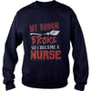 Image of Halloween My broom broke so i became a Nurse T-shirt