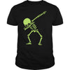 Image of Dabbing Skeleton Hip Hop Dancing Skull Halloween T Shirt