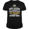 Image of happy birthay with packers