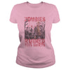 Image of Zombies Ruined This Shirt Funny Halloween Distressed T-Shirt