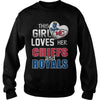 Image of Girl Loves Chiefs  Royals T Shirt
