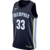 Image of Marc Gasol Memphis Grizzlies Navy Swingman Jersey 2018 - 2019