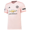 Image of Romelu Lukaku Manchester United 2018/19 Away Player Jersey – Coral