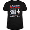 Image of WARNING  THIS MAN IS PROTECTED BY THE GOOD LORD AND A CRAZY HORSE LADY