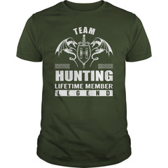 Team HUNTING Lifetime Member Legend Name TShirts