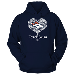 Denver Broncos - Lace Heart - Terrell Davis