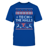 Image of Tech The Halls (Ugly Christmas Sweater) - Louisiana Tech Bulldogs