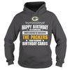 Image of happy birthay with packers