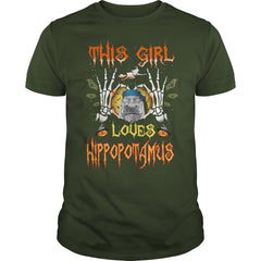This Girl Loves Hippopotamus Halloween