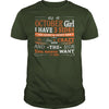 Image of AS A OCTOBER GIRL I HAVE THREE SIDES TSHIRT BIRTHDAY GIFT SHIRT