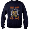Image of This Girl Loves Bulldog Halloween