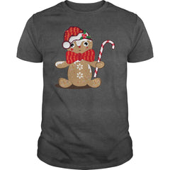 funny gingerbread man with candy cane Bags &amp;amp; backpacks