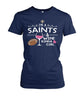 Image of New Orleans Saints I'm A Saints And Wine Kinda Girl T-shirt