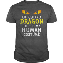 I'm Really A Dragon Halloween Costume Shirt Easy