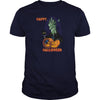 Image of Green Witch Black Cat Blue Spider and Orange Pum