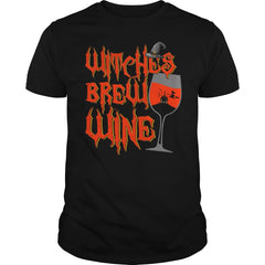 WITCHES BREW WINE T SHIRT FUNNY HALLOWEEN DRINKING