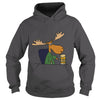 Image of Funny Cool Moose Drinking Beer Cartoon