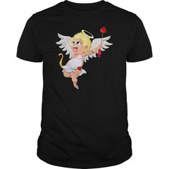 smilecupidwingsheartbow  Kids TShirt